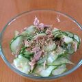 yuinishida's cooksnap of when they made ツナときゅうりの酢の物.