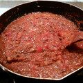 かなんぐ's cooksnap of when they made ルクルーゼで★完熟トマトのミートソース.
