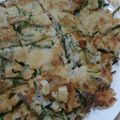◎ゆきこ◎'s cooksnap of when they made もちもち(^ω^)れんこん×いかのチヂミ.
