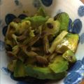 恋姫ののこ's cooksnap of when they made アボカドとしめじのにんにく醤油炒め.