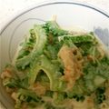はっすぅ♪'s cooksnap of when they made ゴーヤとホタテのマヨぽんサラダ.