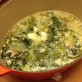 yuinishida's cooksnap of when they made ♡☆残り白菜で♪ベーコンの卵とじスープ.
