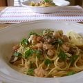 ルロワ・モワ's cooksnap of when they made 海老とマッシュルームのあっさりパスタ.