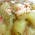 w1935's cooksnap of when they made キュウリの冷製エビ餡かけ.