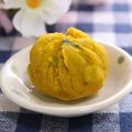 ぽっぽぺぺ's cooksnap of when they made お弁当に＊シナモンバター香るかぼちゃ茶巾.