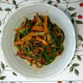 yanami's cooksnap of when they made ★ﾋﾟｰﾏﾝときのこのｺﾞﾏ味噌炒め★.