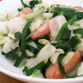 犬Gyami's cooksnap of when they made キャベツとソーセージの中華炒め.
