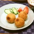 よちままキッチン☆！'s cooksnap of when they made さつま芋のクリームコロッケ.