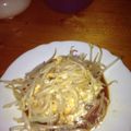 ちべせん's cooksnap of when they made もやしと卵のお好み焼き風.