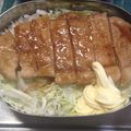 きのこ工房's cooksnap of when they made トンテキ・醤油ソース味・みずな添え.