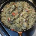 おぶじぇ's cooksnap of when they made フライパンで作るエビピラフ.