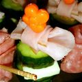 ぷんおかん's cooksnap of when they made ちびハムりぼんdeおつまみきゅうり♥.