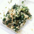 Minirepi's cooksnap of when they made 離乳食 ホウレン草の白あえ.