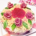 meo35's cooksnap of when they made 子供の誕生日に♪ちらし寿司ケーキ♪.