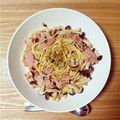 ma616y's cooksnap of when they made 簡単♪きのことベーコンのクリームパスタ.
