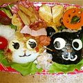 ここあふらぺちーの's cooksnap of when they made 幼稚園お弁当*猫*キャラ弁.