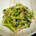 甘夏ミカン's cooksnap of when they made キャベツとほうれん草のツナマヨ醤油和え.