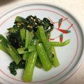 jb34's cooksnap of when they made 小松菜シャキシャキ簡単ごま和え.