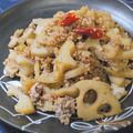 mielle's cooksnap of when they made ஐ肉味噌で簡単時短☆レンコン甘辛炒めஐஃ.