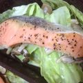 chocomin党's cooksnap of when they made シリコンスチーマー鮭の野菜蒸し(麺つゆ).