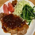 まろぴ～ぬ's cooksnap of when they made おすすめ♡極旨ソースde自慢のトンテキ.