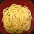 り〜にゃん's cooksnap of when they made 明太バター醤油うどん.