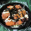 まさたかまま's cooksnap of when they made 唐揚丼♪次男弁当①.