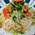 スダックス's cooksnap of when they made ピリ辛☆ぶっかけ冷やしうどん.