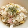プリティースノー's cooksnap of when they made SPAMとコーンの簡単ピラフ.