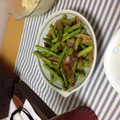 みほきのこ's cooksnap of when they made アスパラとウインナーのバターしょうゆ炒め.