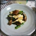 ＴＯＭＯＷＡＴ's cooksnap of when they made サクっと香ばしい鰻入りニラ卵炒め.