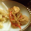 marwee's cooksnap of when they made もやしと鶏肉の酢炒め.