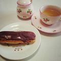 みそしょう's cooksnap of when they made ピンクのエクレア♪中身はチーズクリーム.
