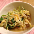 それいゆ★'s cooksnap of when they made 食感がおいしい！春菊とえのきの卵とじ.