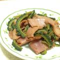 こめ助's cooksnap of when they made チャーシュー＆ゴーヤの炒めもの.