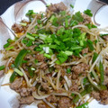月見男子's cooksnap of when they made ✿簡単もやしと豚ひき肉のピリ辛炒め✿.