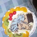 toshi1120's cooksnap of when they made ワンピース ゾロ 誕生日ケーキ.