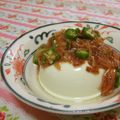 赤い電話's cooksnap of when they made 冷やっこ～オクラのなめたけ和え～.