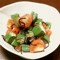 チロルっち's cooksnap of when they made トマトとオクラの塩昆布和え.