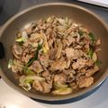 こつゆ514's cooksnap of when they made 豚こまと玉ねぎで簡単しょうが焼き☆.
