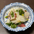 Nilmini's cooksnap of when they made カブとタコの柚子胡椒マリネ.