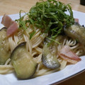 yappyパクパク's cooksnap of when they made 茄子とベーコンのコク旨和風パスタ.