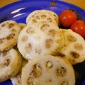 harutop's cooksnap of when they made れんこんはさみ焼き★辛子醤油.