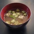 スタイリッシュママ's cooksnap of when they made 夏の癒し☆きゅうり＆オクラのお味噌汁.