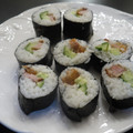 スタイリッシュママ's cooksnap of when they made 簡単♪美味しい♪鶏のからあげ海苔巻き♪.