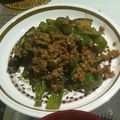 げんちゃこ's cooksnap of when they made 肉味噌を使って簡単☆なすとピーマンの炒め.