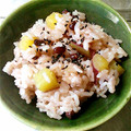 パパチとママチ's cooksnap of when they made 小豆とさつま芋のホクホクごはん.