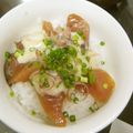 ゆっこ～'s cooksnap of when they made お寿司屋ｻﾝ直伝♪漬けマグロ丼☆.