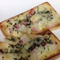＠げん's cooksnap of when they made かまぼことパセリのチーズトースト.