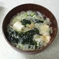 サーフブレイド's cooksnap of when they made 基本の＊若布と豆腐の味噌汁＊.